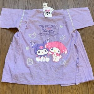 NWT Sanrio My Melody Kuromi Anniversary Robe Size 140